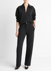 Cotton-Blend Trouser in Trousers - BLACK