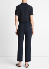 Crepe Tapered Pull-On Pant in Trousers - COASTAL BLUE