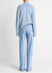 Colette High-Rise Fluid Satin Bias Pant in Trousers - PACIFIC
