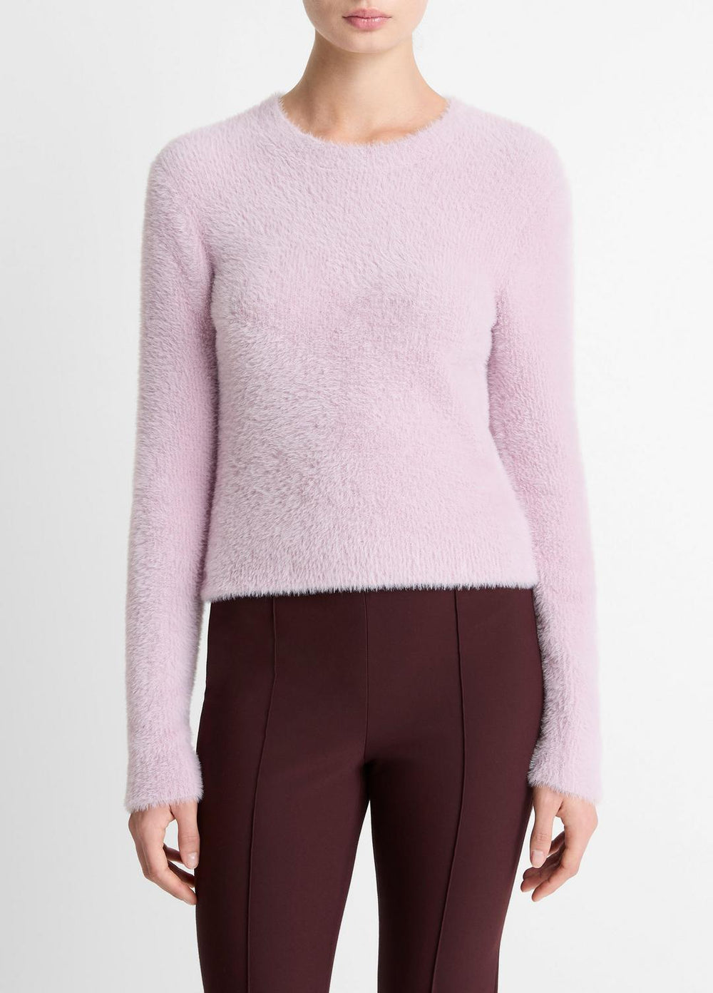 Eyelash Crew Neck Sweater in Crew Neck - IRIS QUARTZ