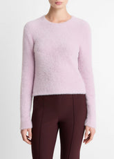 Eyelash Crew Neck Sweater in Crew Neck - IRIS QUARTZ