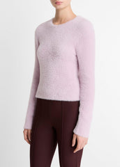 Eyelash Crew Neck Sweater in Crew Neck - IRIS QUARTZ
