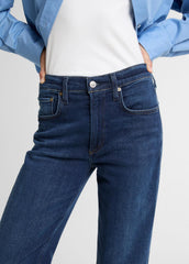 Citizens of Humanity Delfina Straight-Leg Jean in Denim - PIERRE