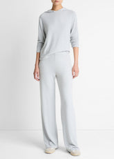 Cozy Wide-Leg Pant in Wide Leg - HEATHER PALE GREY