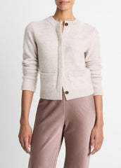 Plush Cashmere Shrunken Cardigan in Cardigans - MARBLE