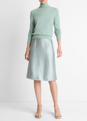 Cashmere Turtleneck Sweater in Turtleneck - ALOE STONE