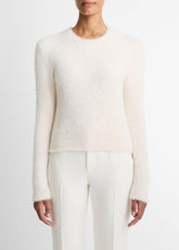 Eyelash Crew Neck Sweater in Crew Neck - CHIFFON