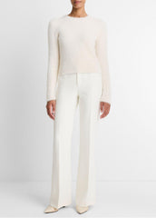 Eyelash Crew Neck Sweater in Crew Neck - CHIFFON
