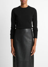 Cashmere Crew Neck Sweater in Crew Neck - BLACK