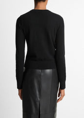 Cashmere Crew Neck Sweater in Crew Neck - BLACK