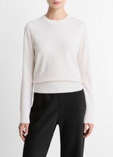 Cashmere Crew Neck Sweater in Crew Neck - OFF WHITE