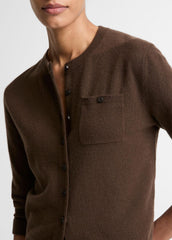 Wool & Cashmere-Blend Pocket Cardigan in Cardigans - DARK BARK