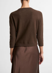 Wool & Cashmere-Blend Pocket Cardigan in Cardigans - DARK BARK