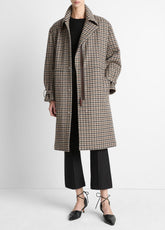 Plaid Car Coat in Coats - MULTI CHECK