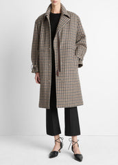 Plaid Car Coat in Coats - MULTI CHECK