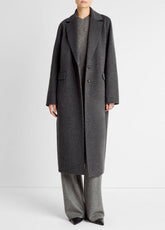Wool-Blend Single-Breasted Coat in Coats - CHARCOAL