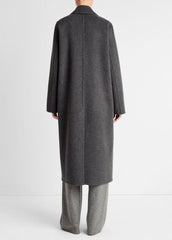 Wool-Blend Single-Breasted Coat in Coats - CHARCOAL