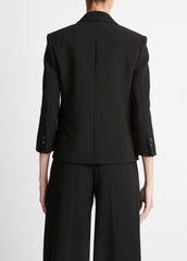 Shrunken Blazer in Blazers - BLACK