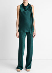 Satin Scarf Top in Tank Tops - JUNIPER