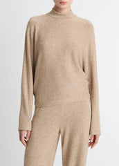 Cozy Dolman-Sleeve Mock-Neck Top in Long Sleeve - HEATHER BRUNA