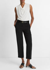 Jersey Draped Cowl-Neck Top in Tank Tops - GESSO