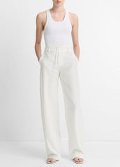 Ribbed Scoop-Neck Tank in Tank Tops - OPTIC WHITE