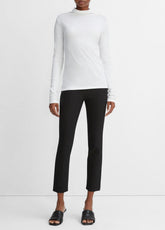 Essential Long Sleeve Turtleneck in Long Sleeve - OPTIC WHITE