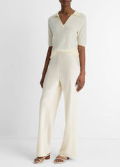 Colette High-Rise Fluid Satin Bias Pant in Pants - BONA
