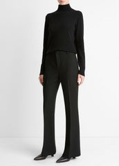Sculptural Flare Trouser in Trousers - BLACK