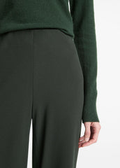 Colette High-Rise Crepe Bias Pant in Trousers - VERDE