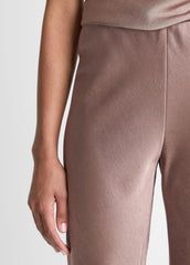 Colette High-Rise Fluid Satin Bias Pant in Trousers - MAUVE LILAC