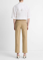 Avery Mid-Rise Italian Stretch-Cotton Chino Pant in Trousers - DESERT