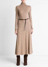 Cozy Jersey Funnel-Neck Long-Sleeve Dress in Dresses - HEATHER DOE