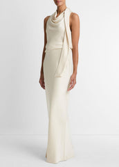 Satin Bias Column Skirt in Skirts - BONA