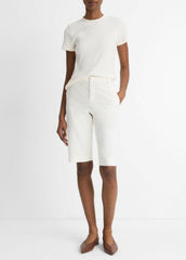 Italian Stretch-Cotton Chino Short in Shorts - OFF WHITE