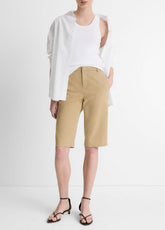 Italian Stretch-Cotton Chino Short in Shorts - DESERT
