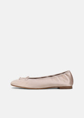 Darla Satin Ballet Flat in Loafers & Flats - CASA ROSA