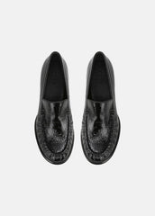 Nora Leather Loafer in Loafers & Flats - BLACK