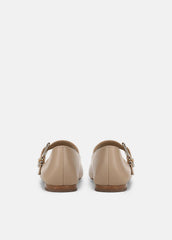 Daniela Leather Mary Jane Flat in Loafers & Flats - WARM ALMOND