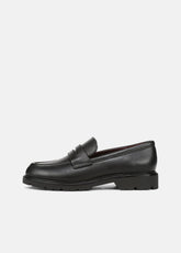 Siena Leather Lug-Sole Loafer in Loafers & Flats - BLACK