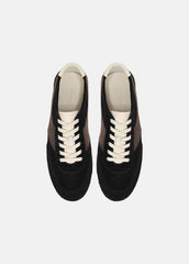 LA Suede & Leather Runner Sneaker in Sneakers - BLACK/DARK MOCHA