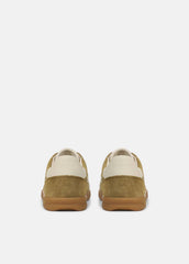 Oasis Contrast-Edge Suede Sneaker in Sneakers - OLIVEWOOD/FLAX