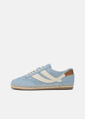 Oasis Suede & Leather Espadrille Sneaker in Sneakers - GLACIAL BLUE/FLAX
