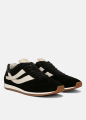 Oasis Suede and Leather Runner Sneaker in Sneakers - BLACK