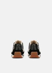 Oasis Suede and Leather Runner Sneaker in Sneakers - BLACK
