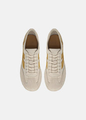 Oasis Linen & Leather Espadrille Sneaker in Sneakers - MOONLIGHT/GOLDEN DESERT