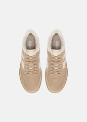 Oasis Suede & Shearling Sneaker in Sneakers - SAND TRAIL
