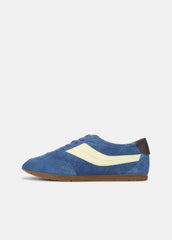 LA Suede & Leather Runner Sneaker in Sneakers - INDIGO/STRAW SEED