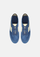 LA Suede & Leather Runner Sneaker in Sneakers - INDIGO/STRAW SEED