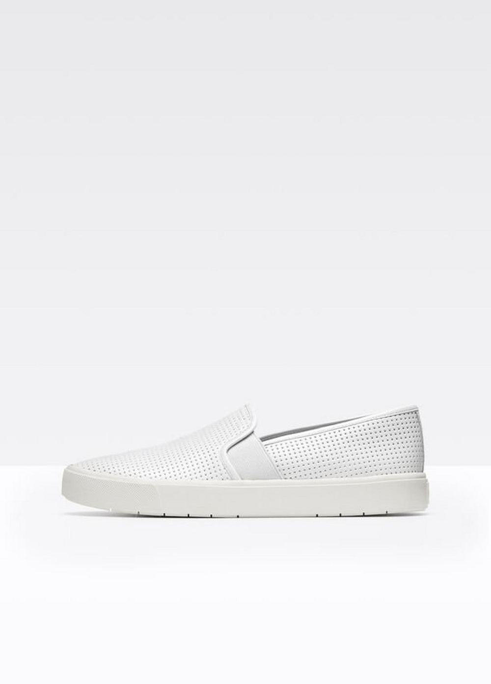 Women's Blair Perforated Leather Sneakers - WHITE